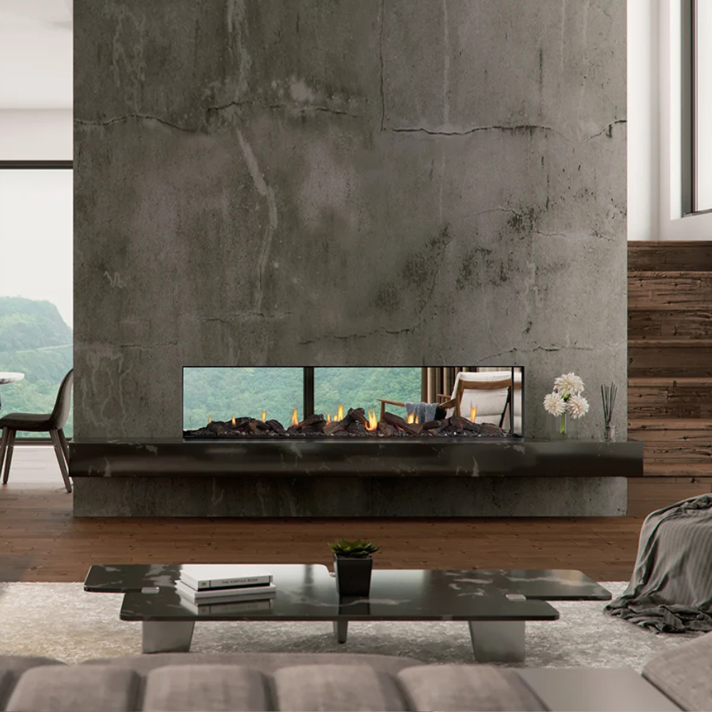 Escea DS1650 Double sided Inbuilt Gas Fireplace